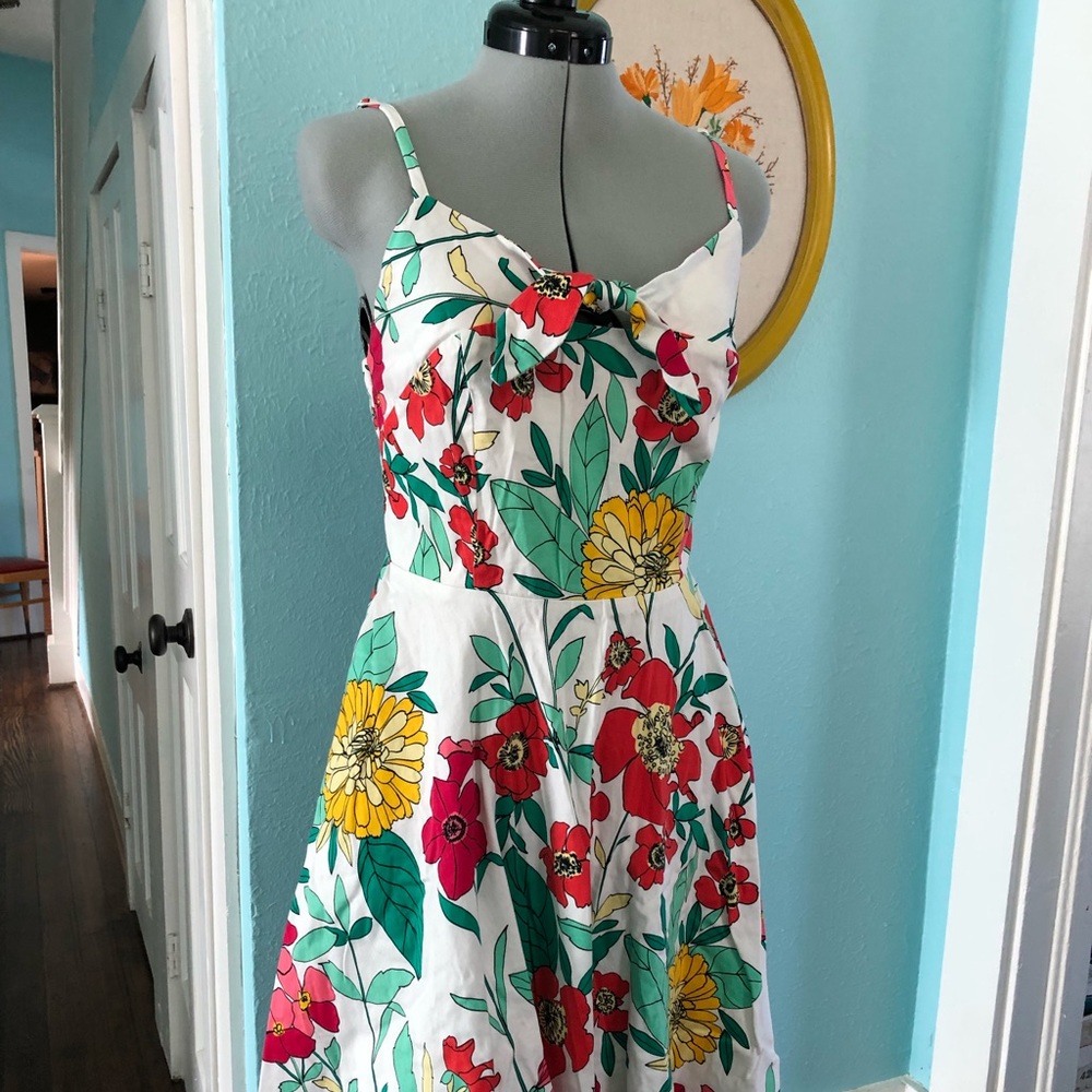 Sxia Floral Dress Large retro - Picture 4 of 8